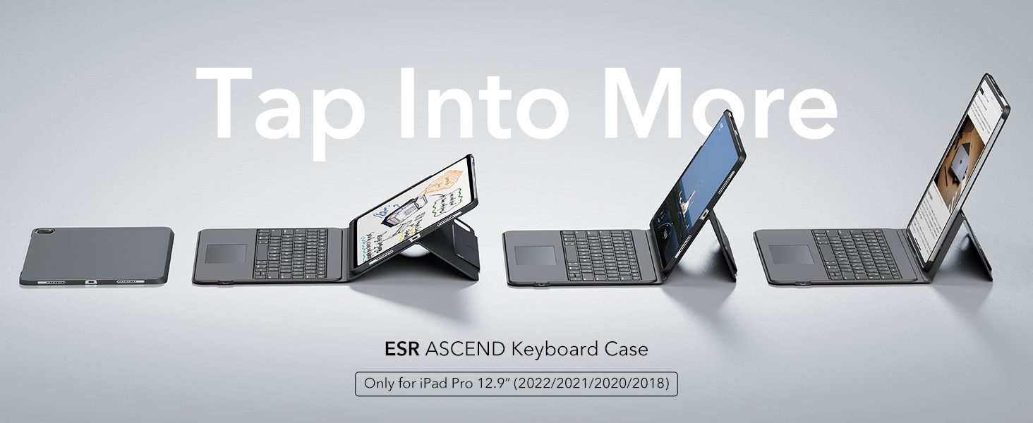Amazon.com: ESR Ascend Keyboard Case, iPad Case with Keyboard